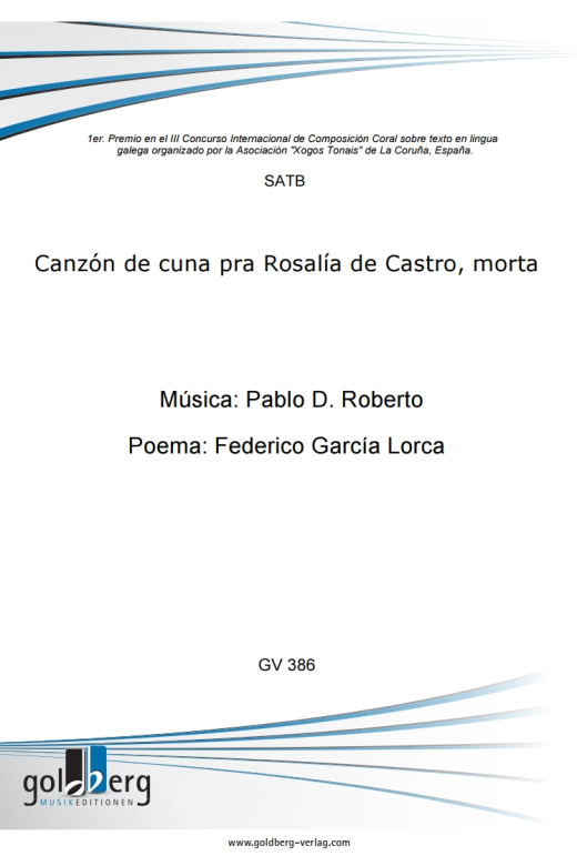 Canzón de cuna pra Rosalía de Castro, morta.