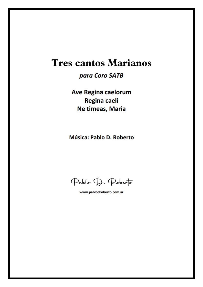 Tres Cantos Marianos