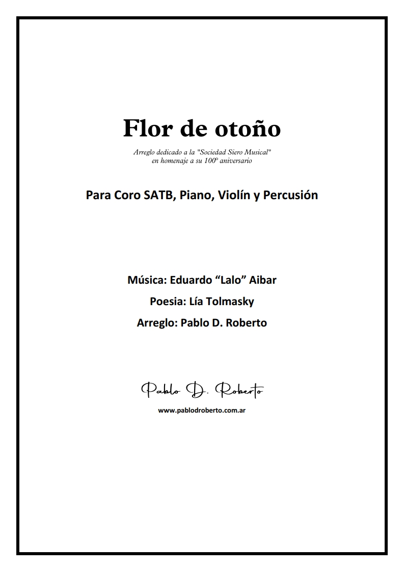 Flor de otoño